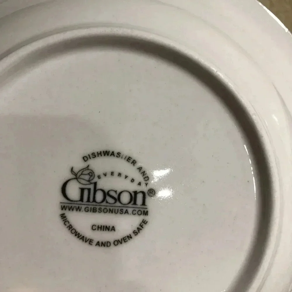4 Gibson Designs Embossed Fruit Design 8 1/8